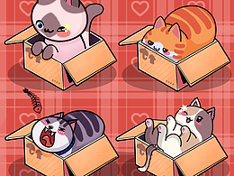 猫猫都爱纸壳箱！！！
