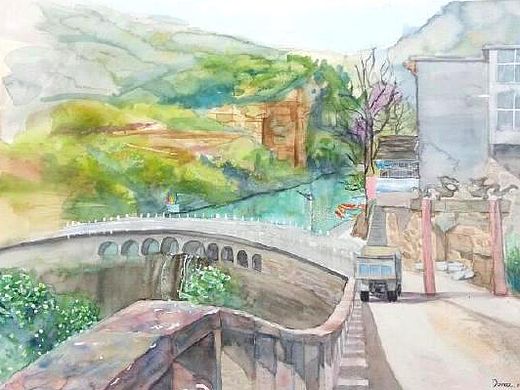 ［水彩］太行山风景写生1