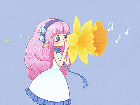 插画师魏莞《生日花》系列（个人主页-ZMjY5ODYyNjg=） - 艺术插画 - 站酷设计师鹿想IDEER原创素材 - 站酷ZCOOL