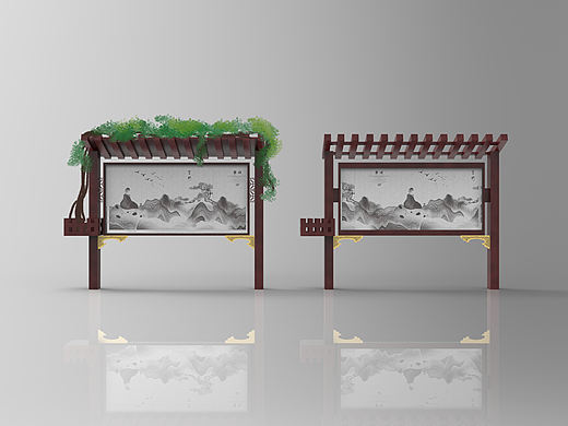 湘春路社区宣传栏设计
