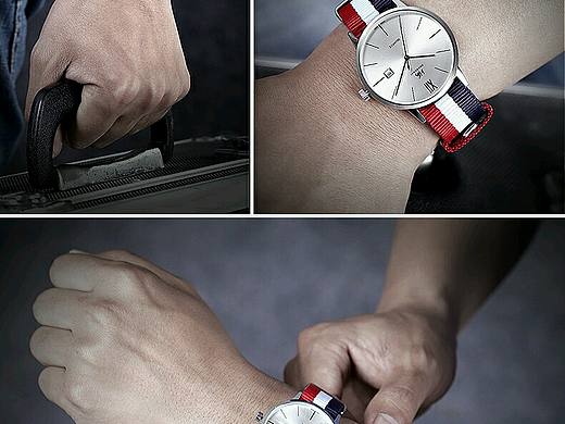 手表 真人佩戴拍摄,简简单单