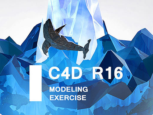 C4D for LOW POLY WORLD：whale/sea/iceburg 建模练习