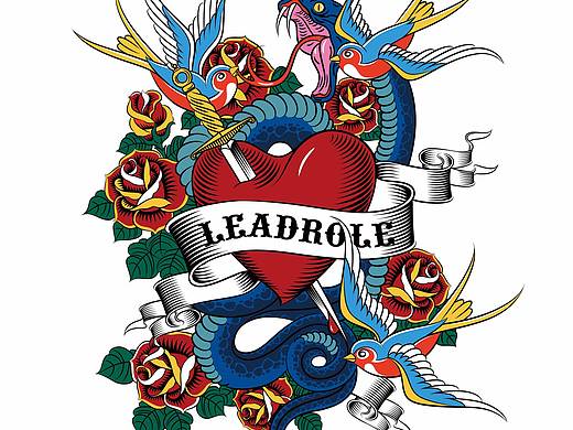 电脑手绘 燕子 蛇 玫瑰花