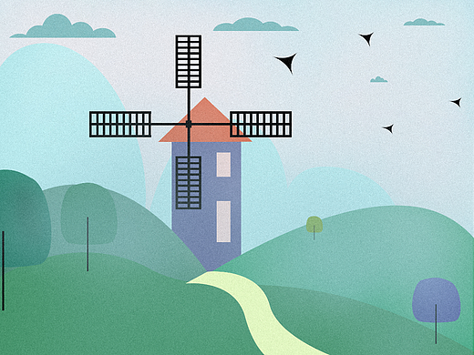 风景画（个人主页-ZNjEwNTA0MDg=） - 艺术插画 - 站酷设计师我太困辽原创素材 - 站酷ZCOOL