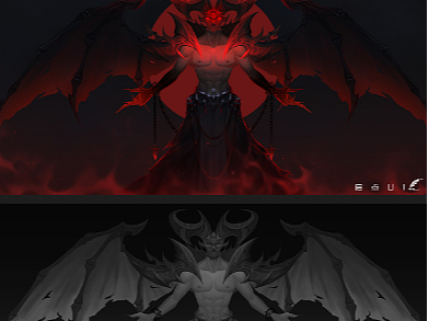 暗黑風美宣步驟（個人主頁-ZNjMxNjAyNDQ=） - 游戲UI - 站酷設計師啟點UI原創(chuàng)素材 - 站酷ZCOOL