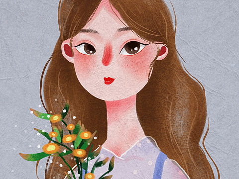 捧花女孩