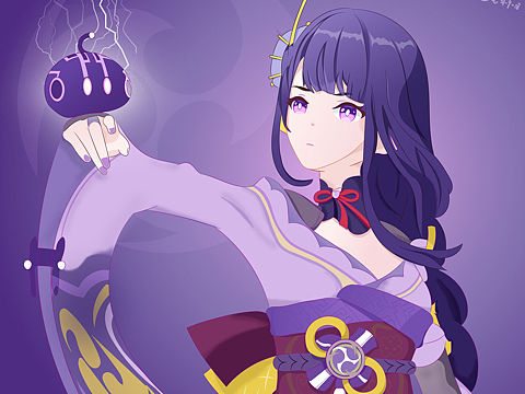 【雷电将军】立绘