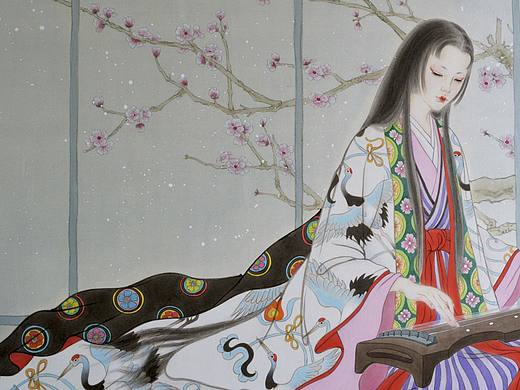 细雪寒梅图