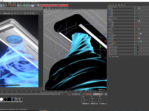 C4D 制作旋风效果动画