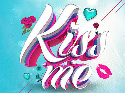 夜店情人节海报