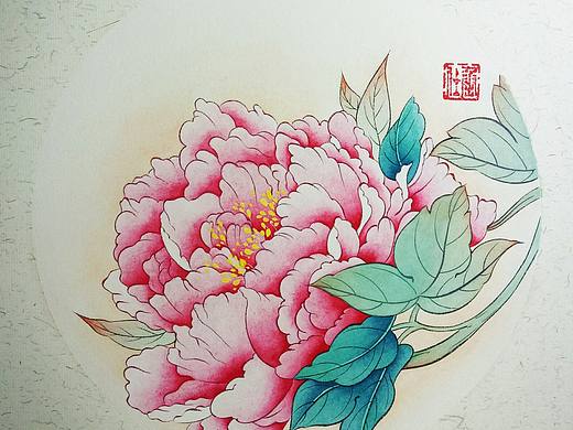 牡丹小品（個人主頁-ZMzc5MDc3NzY=） - 繪畫 - 站酷設(shè)計師裳鯖原創(chuàng)素材 - 站酷ZCOOL