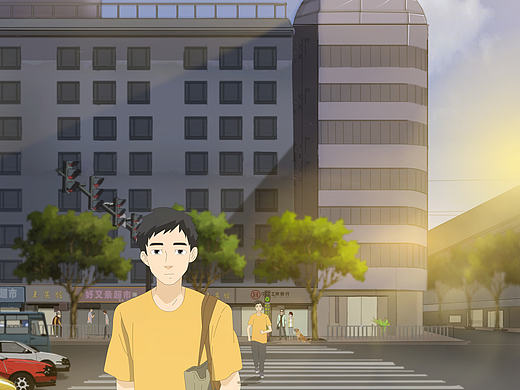 《门铃》二维手绘部分静帧（个人主页-ZMTY3NDE5NDQ=） - 创作习作 - 站酷设计师十三菲原创素材 - 站酷ZCOOL