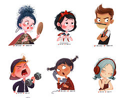 儿童插画可爱头像一波～