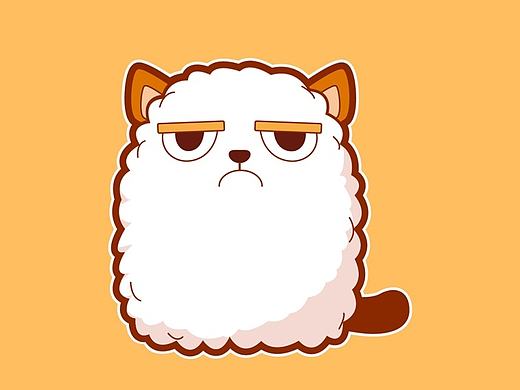 愤怒猫-表情插画