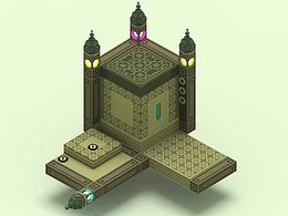 纪念碑谷场景还原