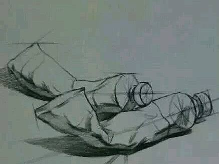 采集的部分素描作品