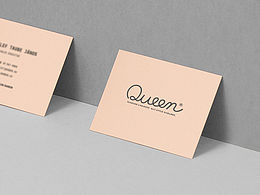 Queen logo design 女王服装品牌形象标志设计