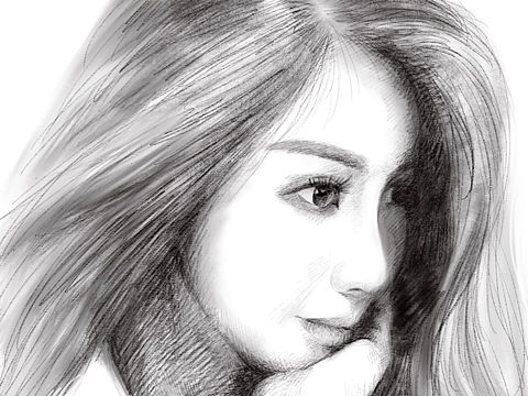 美女速写