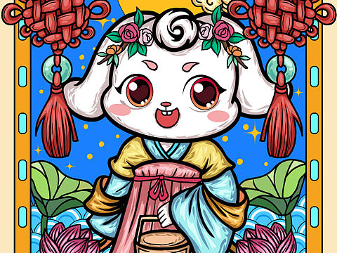 国潮插画 潮流插画