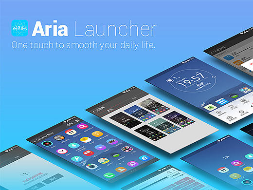 Aria Launcher APP UI+Theme Design（2015）（個(gè)人主頁-ZMTcxNTMxODg=） - APP界面 - 站酷設(shè)計(jì)師whitegorilla原創(chuàng)素材 - 站酷ZCOOL