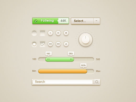 臨摹播放器UI Kit（個(gè)人主頁-ZMTU4NzIxNzY=） - 其他UI - 站酷設(shè)計(jì)師SummerCcc原創(chuàng)素材 - 站酷ZCOOL
