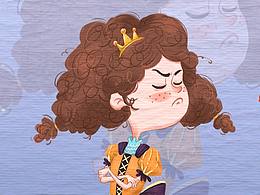 兒插國王，會(huì)魔法的女巫，愛生氣的公主