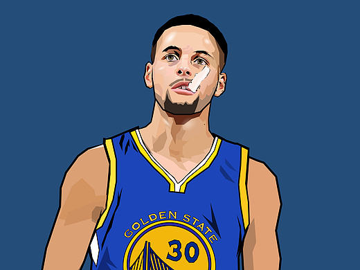 鼠繪NBA庫(kù)里（個(gè)人主頁(yè)-ZMjA0NTY3NzI=） - 創(chuàng)作習(xí)作 - 站酷設(shè)計(jì)師Matthew2原創(chuàng)素材 - 站酷ZCOOL