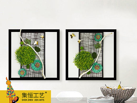 集恒工艺，一个不断创新的装饰画品牌！ #实物画#软装饰品##装饰画##家居配套##室内装修#装饰#