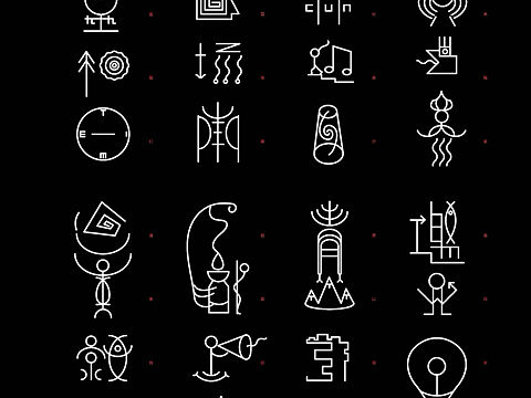 东巴文字元素造字实验