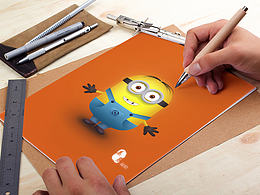 鼠繪-小黃人臨摹