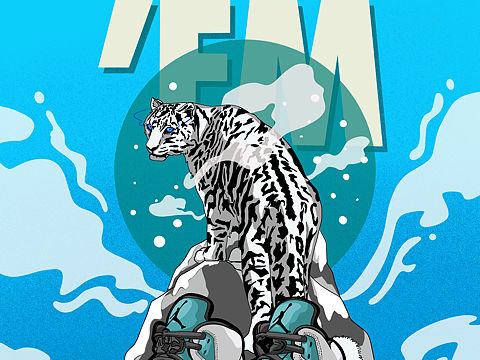 球鞋插畫