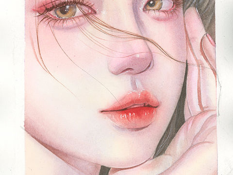 無人知我言中意（個人主頁-ZNTg0Nzk3NTI=） - 創(chuàng)作習作 - 站酷設(shè)計師千江月水彩手繪原創(chuàng)素材 - 站酷ZCOOL