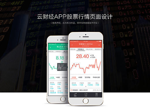 云财经股票行情页面设计练习（个人主页-ZMTcwMjIxNzI=） - APP界面 - 站酷设计师夏延Cheyenne原创素材 - 站酷ZCOOL