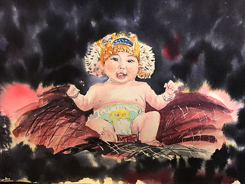 儿童水彩（个人主页-ZMzYwNjYyMjA=） - 绘画 - 站酷设计师易勤瑞原创素材 - 站酷ZCOOL