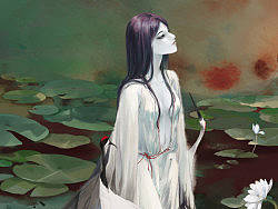 《鹤女望天》绘制过程图