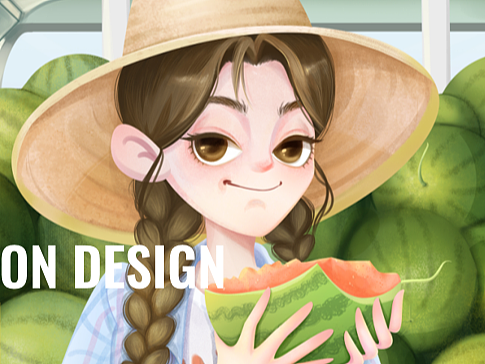 插画设计--麦小豆Mix.D