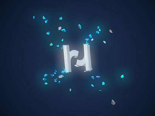 LOGO动画 片头 C4D效果器 破碎 推散 简易 随机 延迟