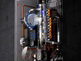 日本全预混冷凝壁挂炉地暖暖气片采暖两用