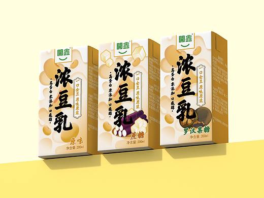 開鑫浓豆乳包装设计——自然取材之醇香豆乳
