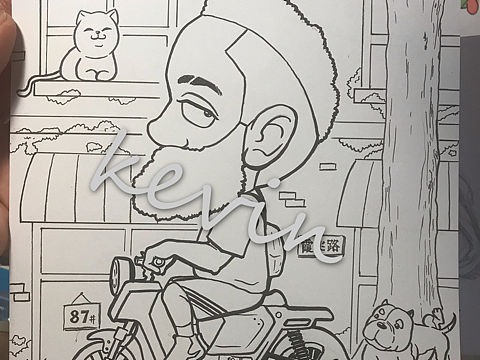 哈登电动车🛵（个人主页-ZMzc2NjAwNDQ=） - 单幅漫画 - 站酷设计师21KG原创素材 - 站酷ZCOOL