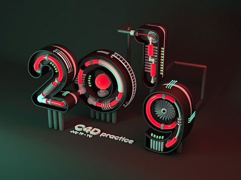 C4D字體設(shè)計(jì)（個(gè)人主頁-ZMzc3MDM4NzI=） - 字體/字形 - 站酷設(shè)計(jì)師阿獄原創(chuàng)素材 - 站酷ZCOOL