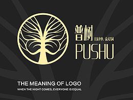 宫子设计师丨普树酒吧の名称释义与LOGO设计展示