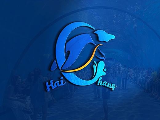 企鹅带你遨游上海海昌海洋公园_LOGO