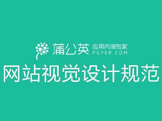 web视觉规范