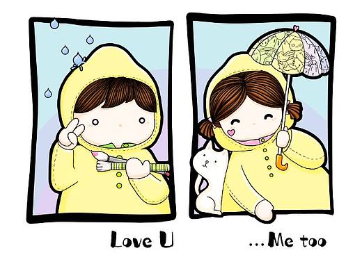 小情侣儿(⑉°з°)-♡（个人主页-ZNDE3NzU0MDg=） - 艺术插画 - 站酷设计师孤独又灿烂的画笔原创素材 - 站酷ZCOOL