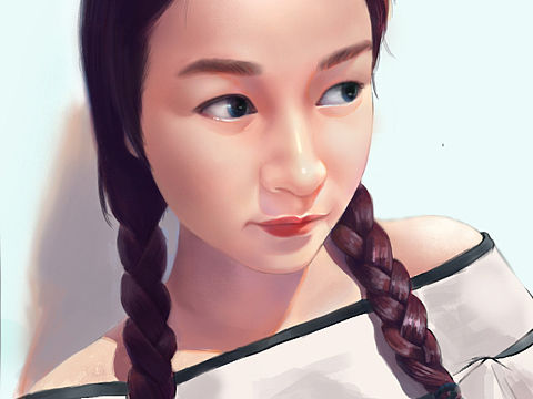 CG肖像绘制（个人主页-ZMjAxNDMyNjg=） - 创作习作 - 站酷设计师很蓝很梦幻原创素材 - 站酷ZCOOL