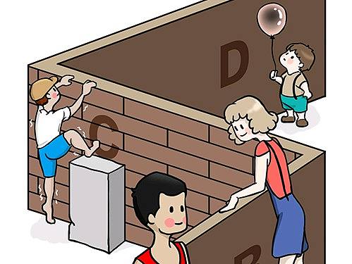 翻墙小插图（个人主页-ZNDYzNDgzNDA=） - 艺术插画 - 站酷设计师妖wei原创素材 - 站酷ZCOOL