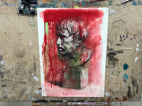 素描石膏（個(gè)人主頁(yè)-ZMzEwMjMxNjg=） - 繪畫(huà) - 站酷設(shè)計(jì)師克勞德小綠網(wǎng)課原創(chuàng)素材 - 站酷ZCOOL