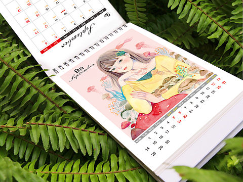 2020年插画集台历