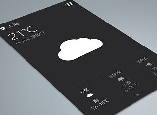 APP-天氣-黑色系（個人主頁-ZMzQ0ODg4OA==） - APP界面 - 站酷設計師24h_365原創(chuàng)素材 - 站酷ZCOOL